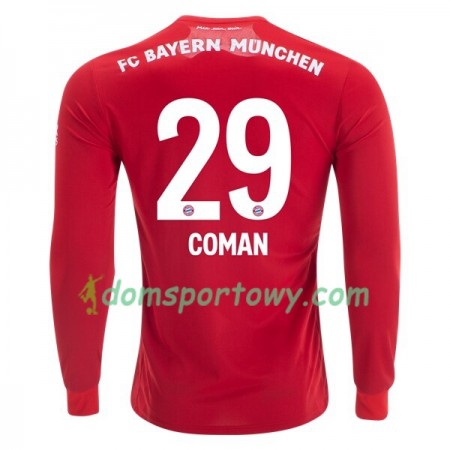 Koszulka Bayern Monachium Kingsley Coman 29 Domowe Koszulki Piłkarskie 2019-2020 Długi Rękaw